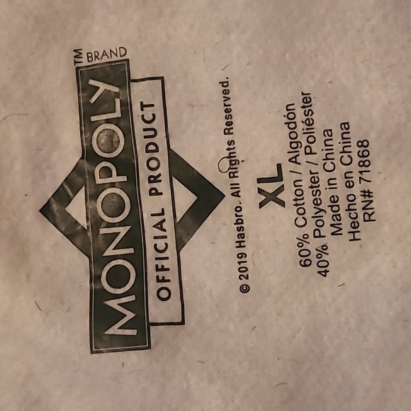 Monopoly Board Game Retro Style Novelty Crewneck Sweatshirt Mens XL Nostalgia - Picture 2 of 12